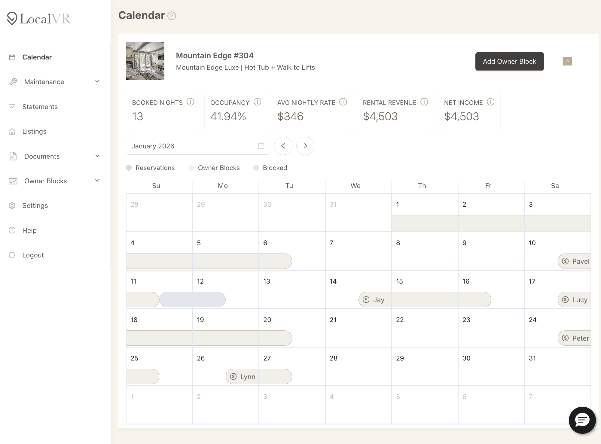 Owner Portal